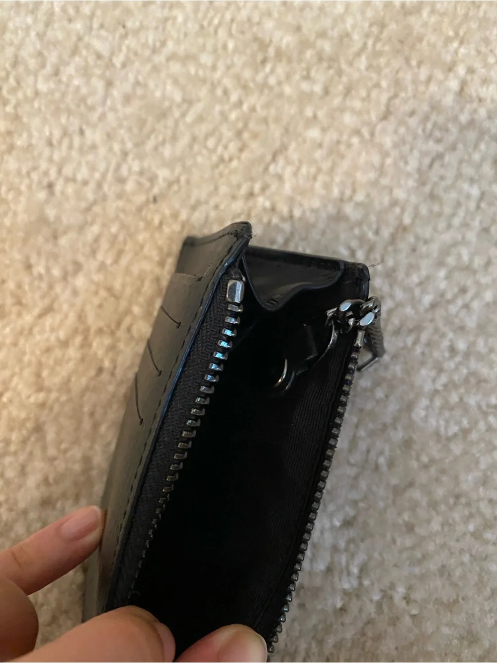 Mackage Zip Card Case With Keychain Black.